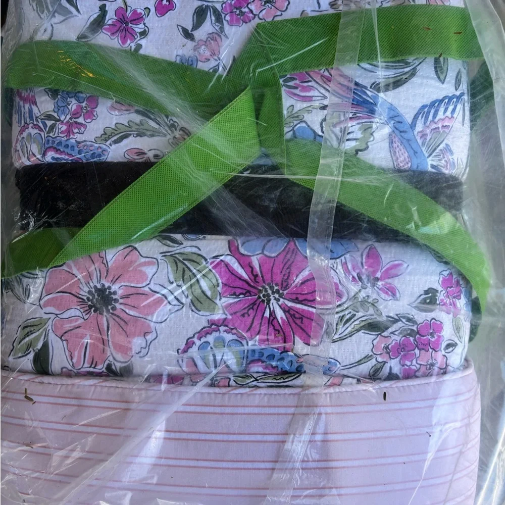 Kate Spade Curious Garden Comforter Set Full/Queen Pink Floral Cotton 3Pc